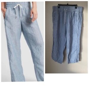 Athleta Cabo Linen Wide Leg Pant Size 18
